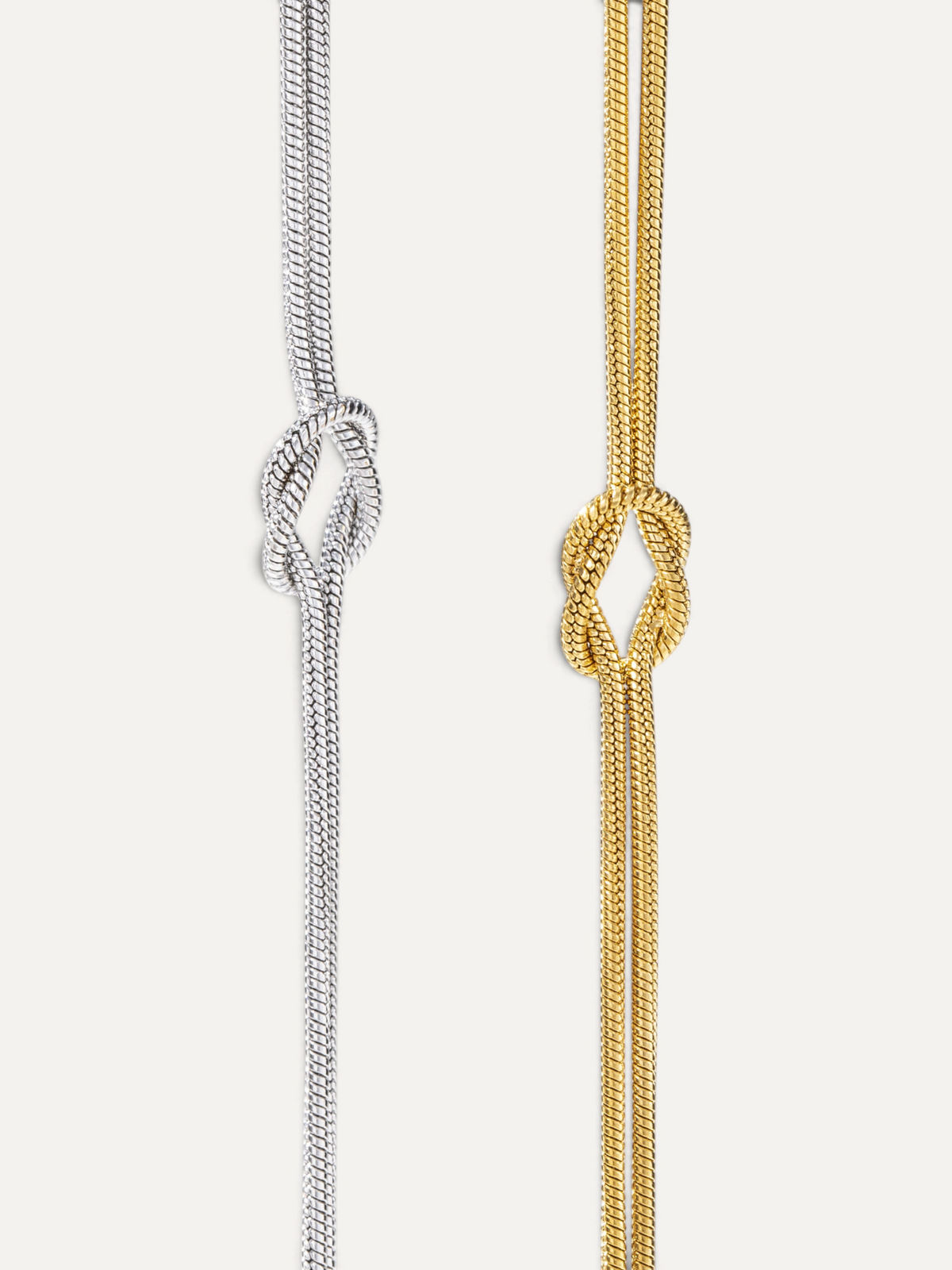 CÉLOIR Saphera Armband aus Edelstahl in Gold und Silber mit elegantem Knoten-Design