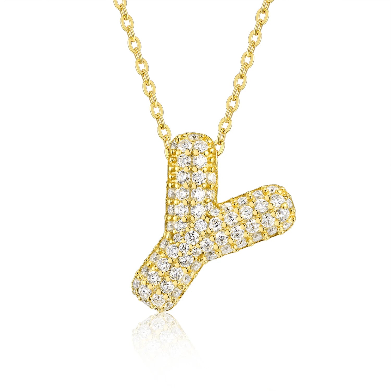 BUBBLE LETTER NECKLACE